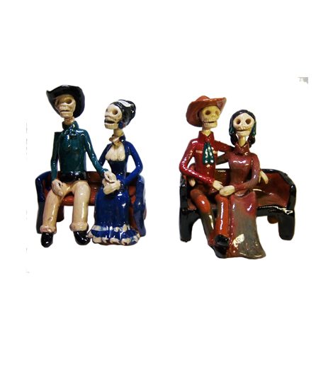 catrina couple bench - Image 2