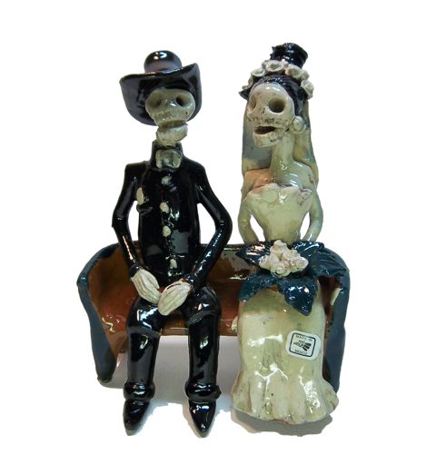 Bench Bride & Groom Catrina Couple