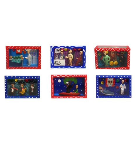 DD404 Mini Rectangular Shadow Box (Nicho) - Styles Vary