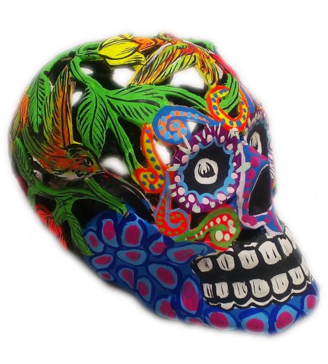 FJ005 Sm. Paper Mache Skull - Image 3
