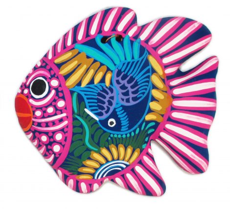 NA046 - Small Hanging Fish Wall Decor - Image 3