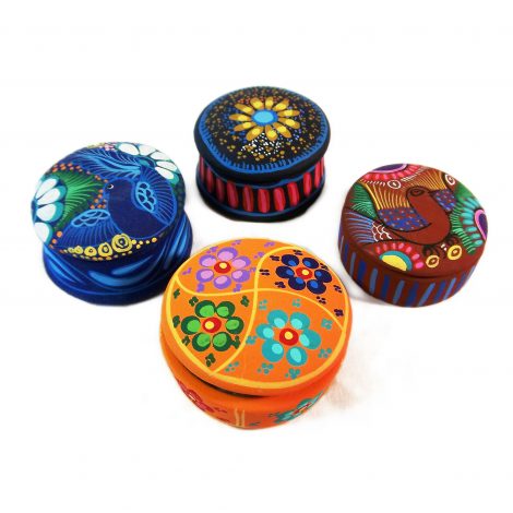 NA204 - Small Jewelry Box - Round - Image 3