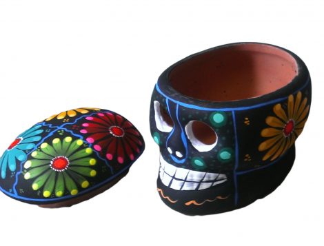 NA212 - Regular Jewelry Box - Skull (Flat) - Image 3