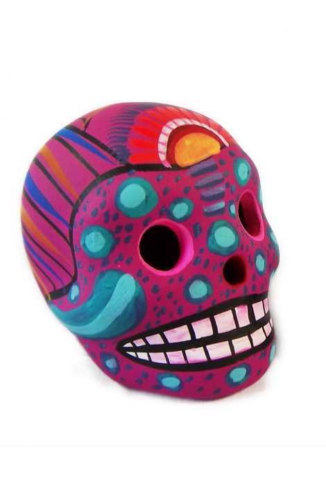 NA310 - Hand Painted Clay Mini Skulls