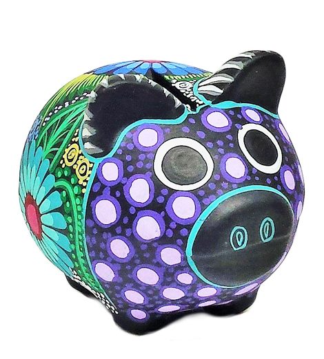 NA018.2 Round Piggy Bank- Small