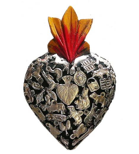 M111 Medium Milagros Heart #3