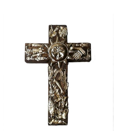 Milagros wood cross #2