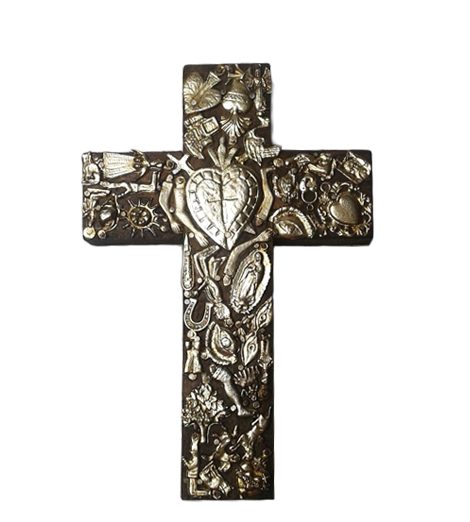 Milagros wood cross #3