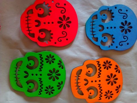 Skull Coasters set of 4 - Image 2