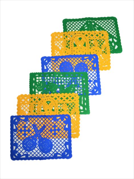 Papel Picado Placemat Thicker Paper set of 12 pieces - Image 4