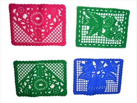 Papel Picado Placemat Thicker Paper set of 12 pieces - Image 2