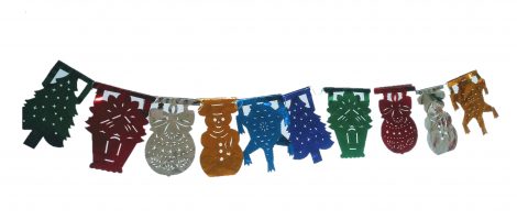 Papel Picado Banners Medium Christmas – Metallic