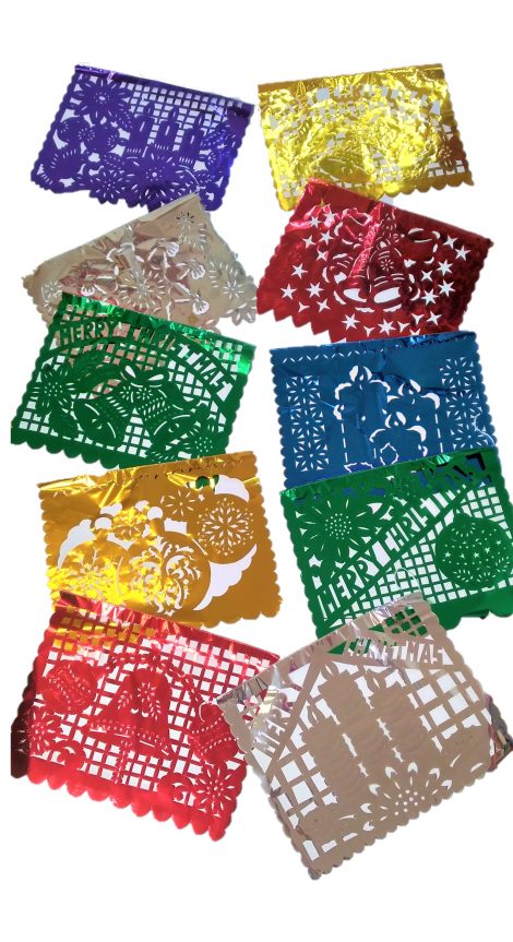 Papel Picado Banners XL Christmas – Metallic