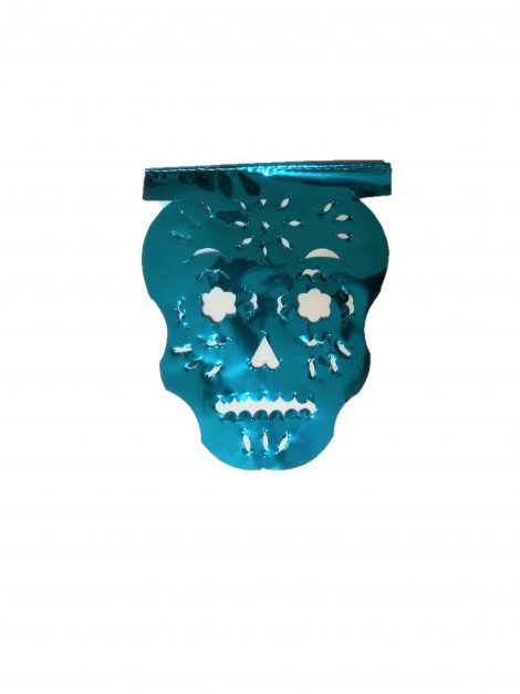 Papel Picado skull Banners Mini - Metallic
