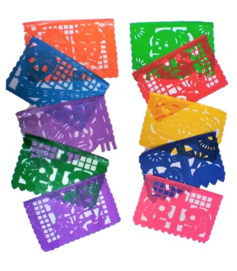 Day of the Dead Papel Picado Banner Lg - Plastic