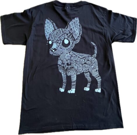 Chihuahua t shirt neon glow in the dark - Image 2