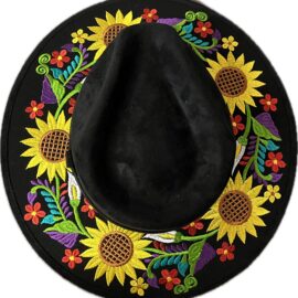 Mexican Embroidery flowered hat
