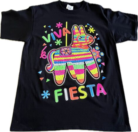 Viva Fiesta Donkey t shirt neon glow in the dark