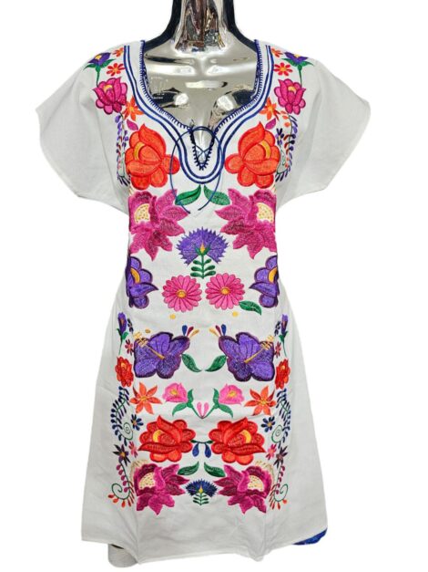 Mexican Embroidered Dress - Image 4