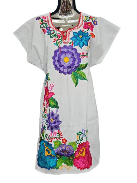 Mexican Embroidered Dress - Image 6