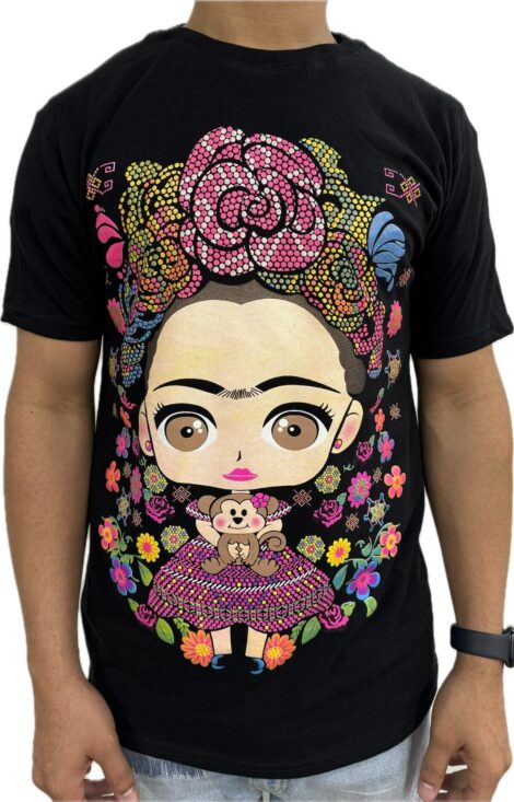 Frida T Shirt neon glow in the dark